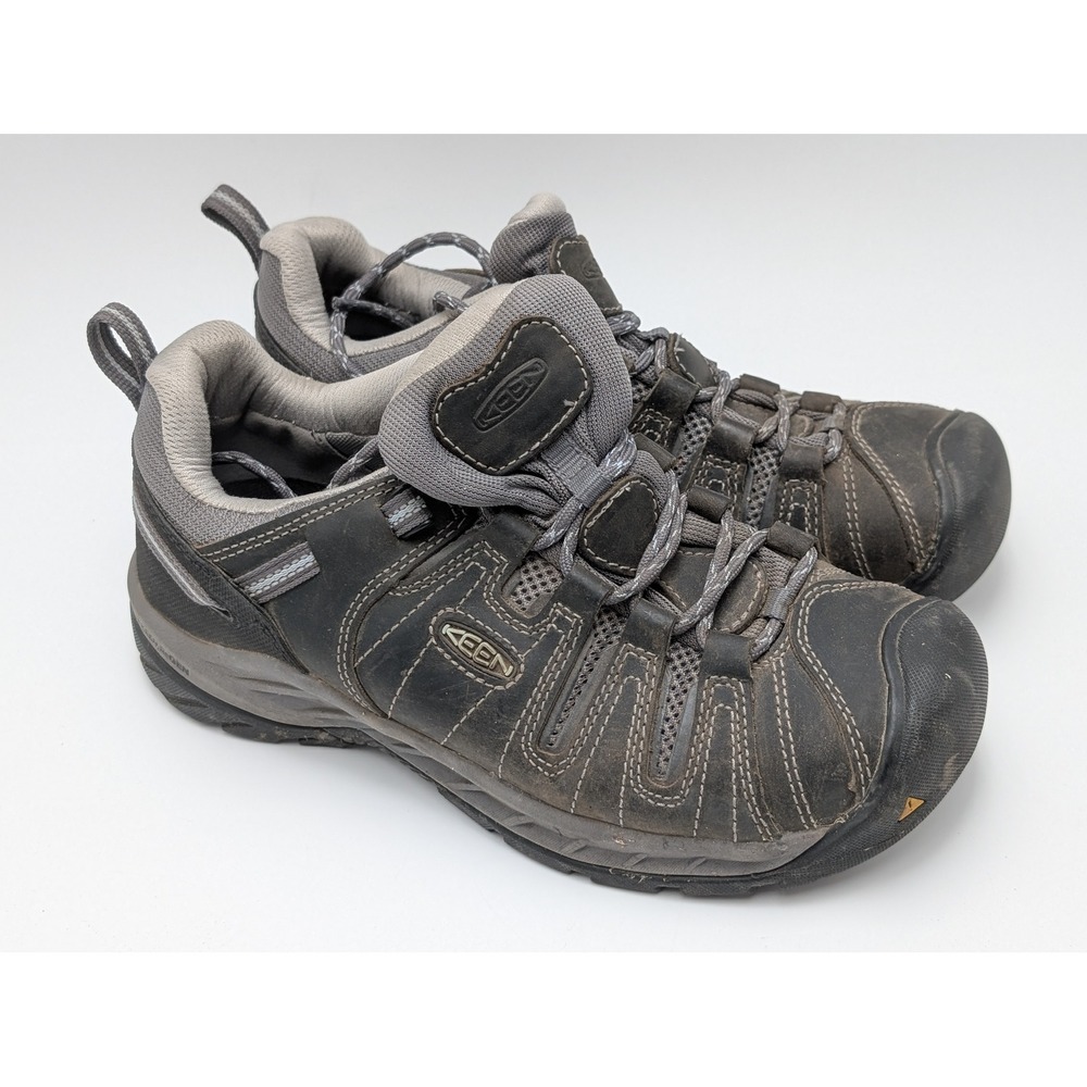 KEEN Work‎ Shoes Mens 9.5 Brown Utility Flint II Low EH Rated Industrial Sneaker